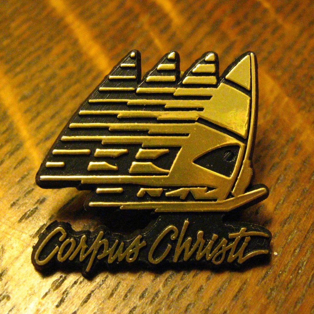 Corpus Christi Texas Vintage Lapel Pin